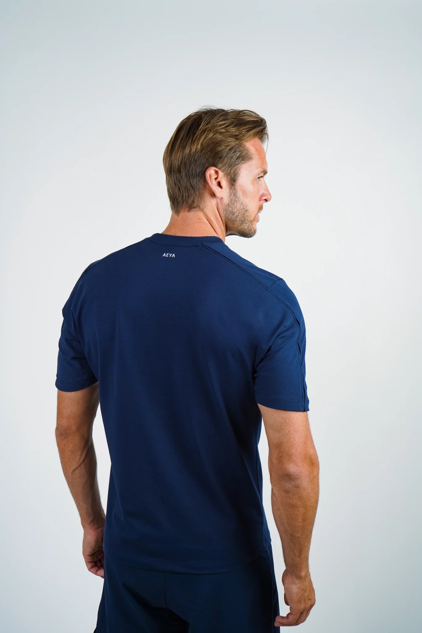 Men's Padel T-Shirt - AEYA Navy