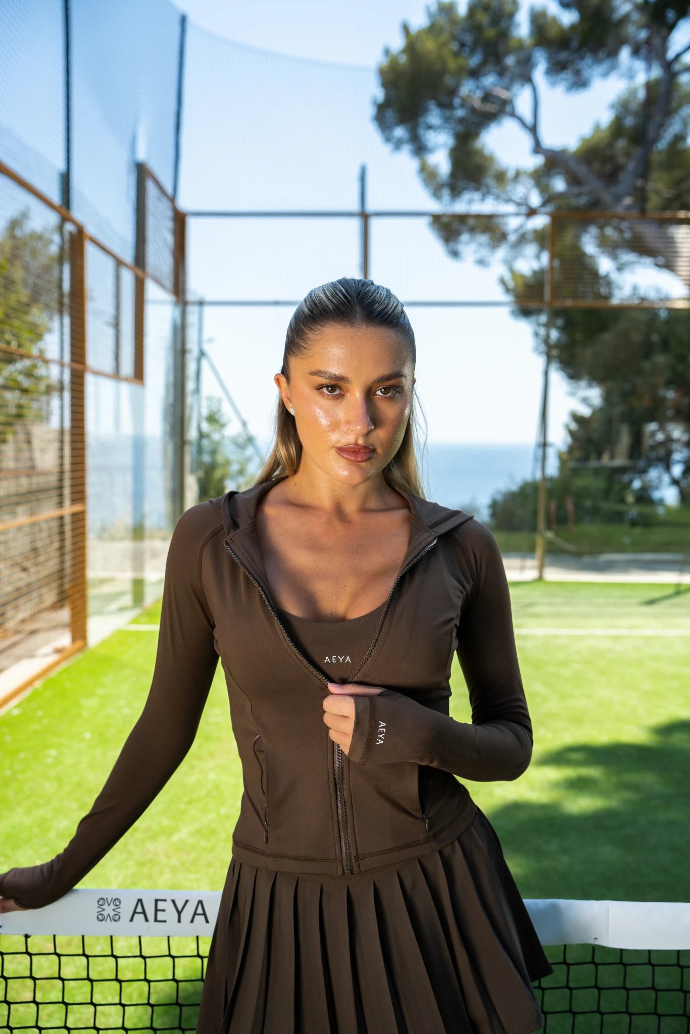 Women's Padel Jacket - Espresso