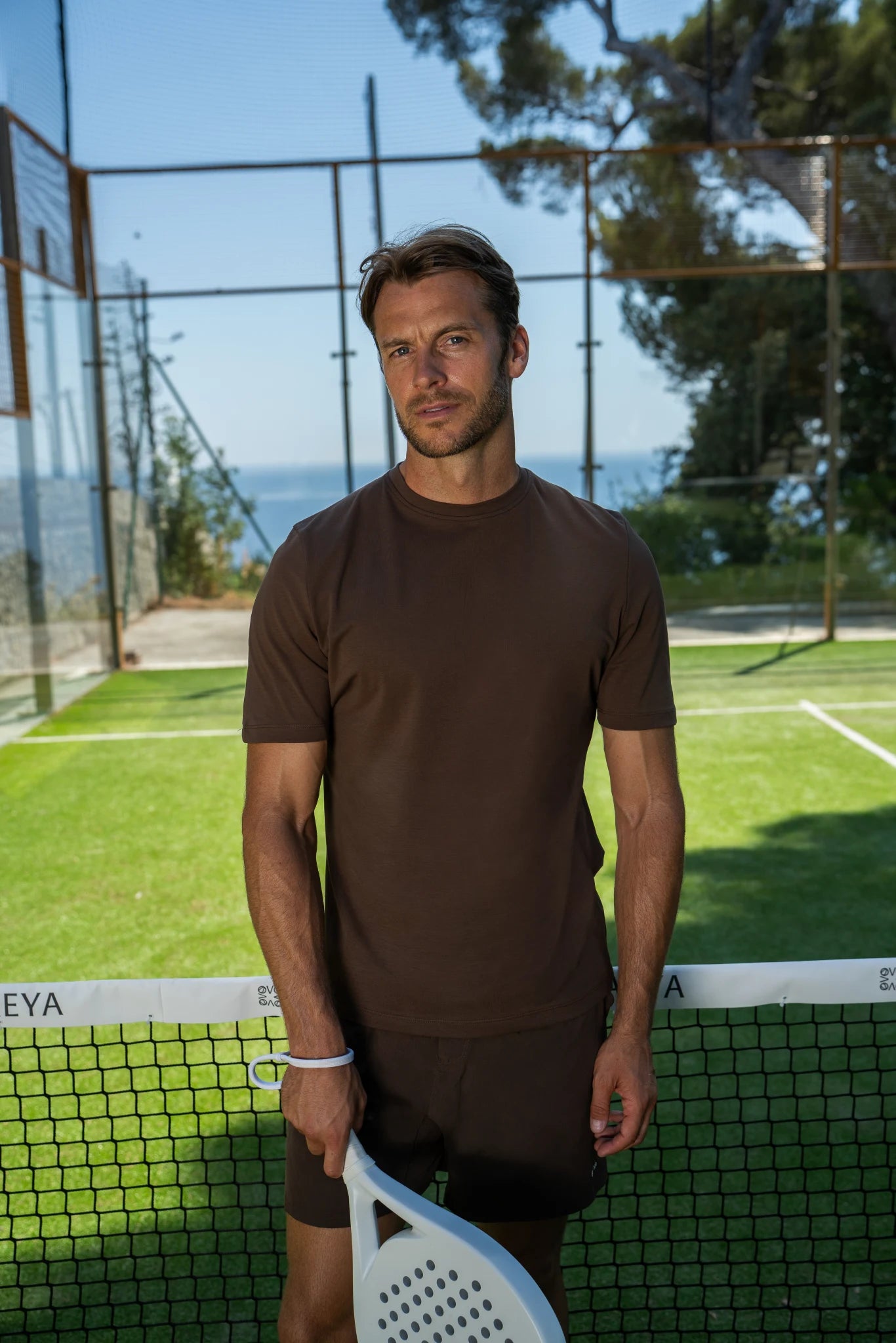 Men's Padel T-Shirt - Espresso