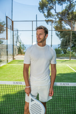 Men's Padel T-Shirt - Cloud Dancer