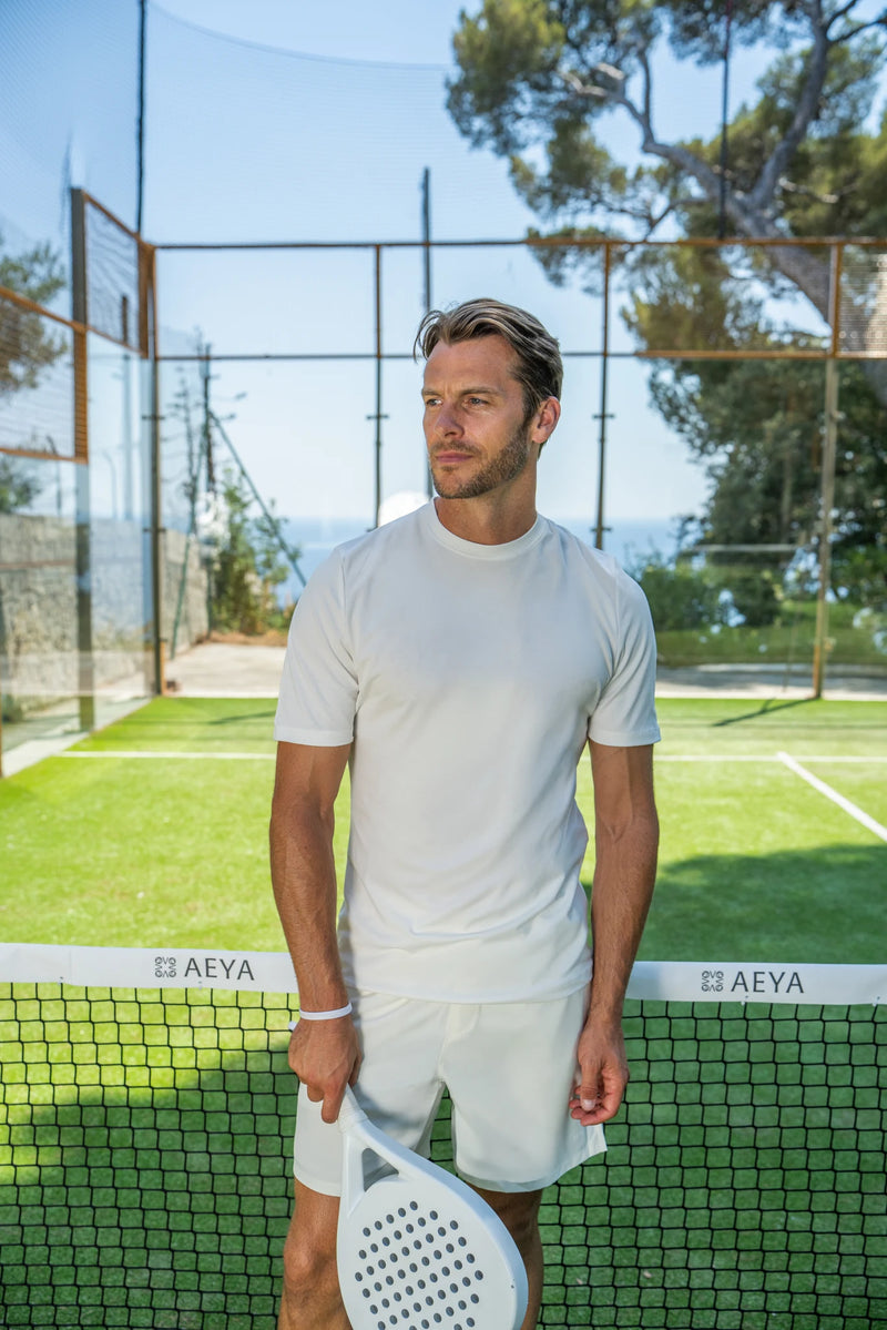 Men's Padel T-Shirt - Cloud Dancer