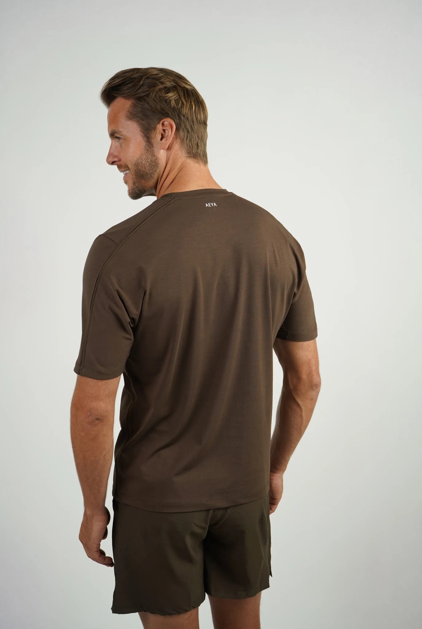 Men's Padel T-Shirt - Espresso